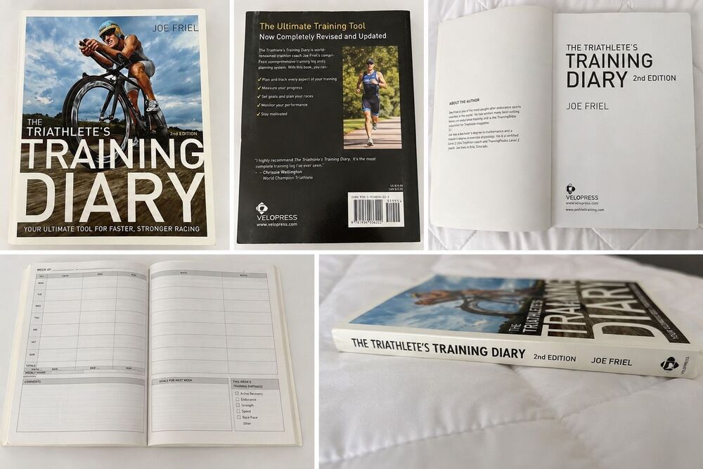 Joe Friel Triathlete’s Training Diary 2nd Edition Triathlon Workout Log